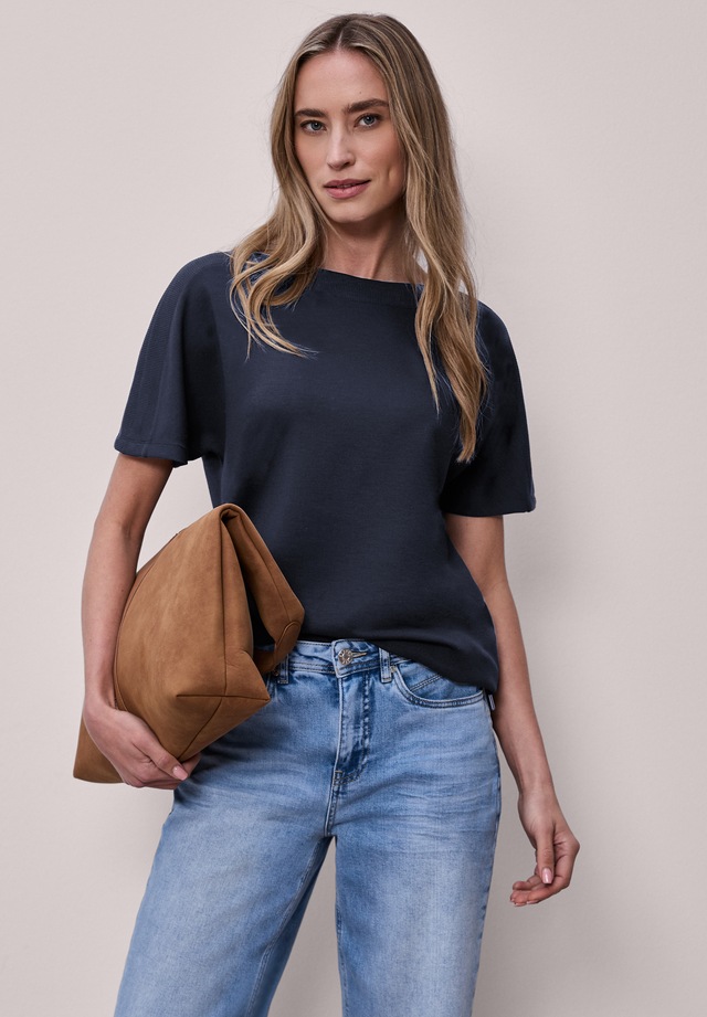 STREET ONE T-Shirt mit U-Boot-Ausschnitt