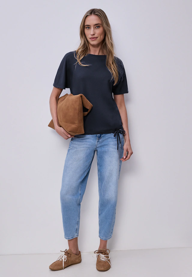 STREET ONE T-Shirt mit U-Boot-Ausschnitt