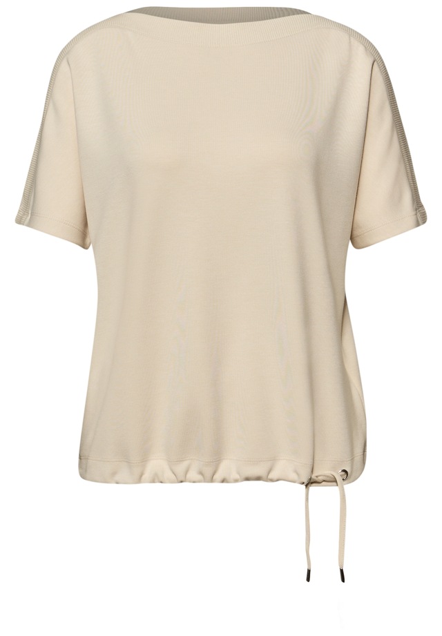 STREET ONE T-Shirt mit U-Boot-Ausschnitt