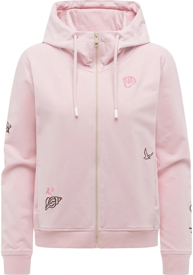 Ragwear Sweatjacke »Parya Embro« Damen Zipper mit Stickereien