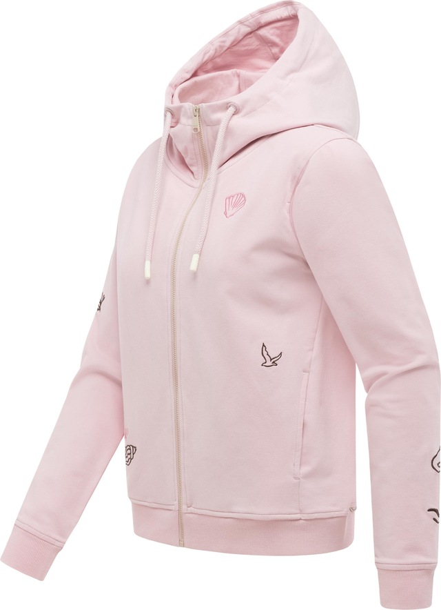 Ragwear Sweatjacke »Parya Embro« Damen Zipper mit Stickereien