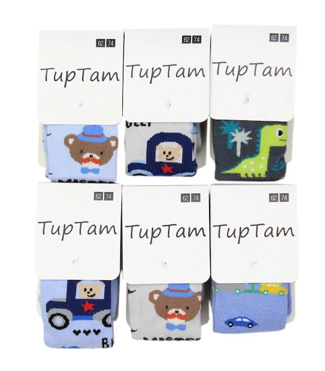 TupTam Strickstrumpfhose »Strumpfhose Baby Jungen Strickstrumpfhose 6er Pack«