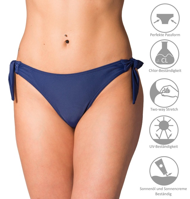 AQUARTI Bikini-Hose »Bikinihose Aquarti Damen Tanga Bikinihose Seitlich Gebunden«