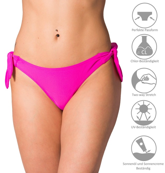 AQUARTI Bikini-Hose »Bikinihose Aquarti Damen Tanga Bikinihose Seitlich Gebunden«