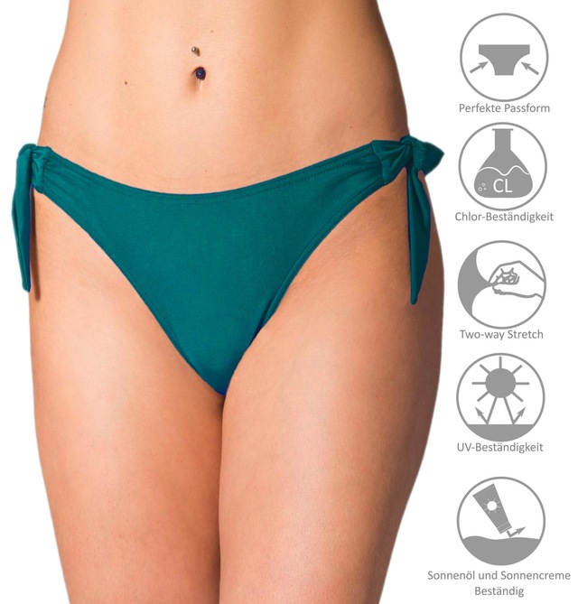 AQUARTI Bikini-Hose »Bikinihose Aquarti Damen Tanga Bikinihose Seitlich Gebunden«