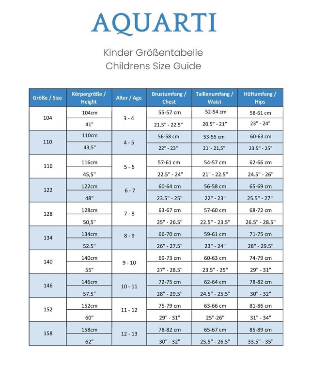 AQUARTI Turnanzug »Body Mädchen Gymnastikanzug Kurzarm«