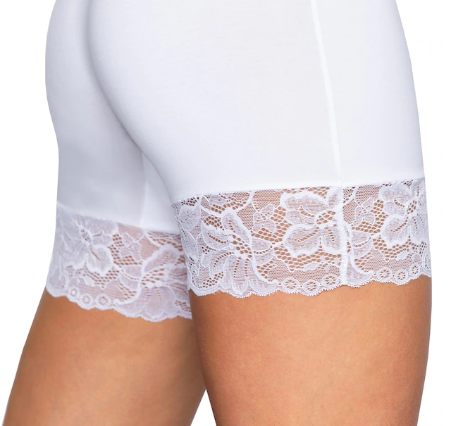 ALKATO Leggings »Slips Damen Longpants mit Spitze und Bein«