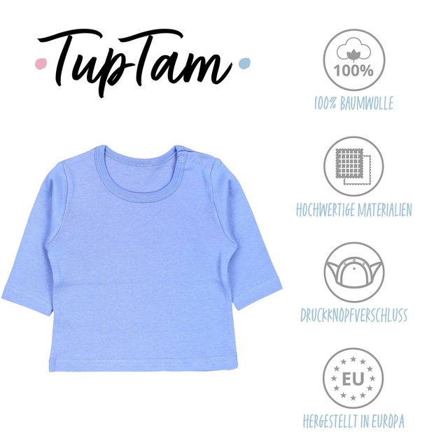 TupTam Langarmshirt »Shirt Baby Jungen Langarmshirt 5er Pack«