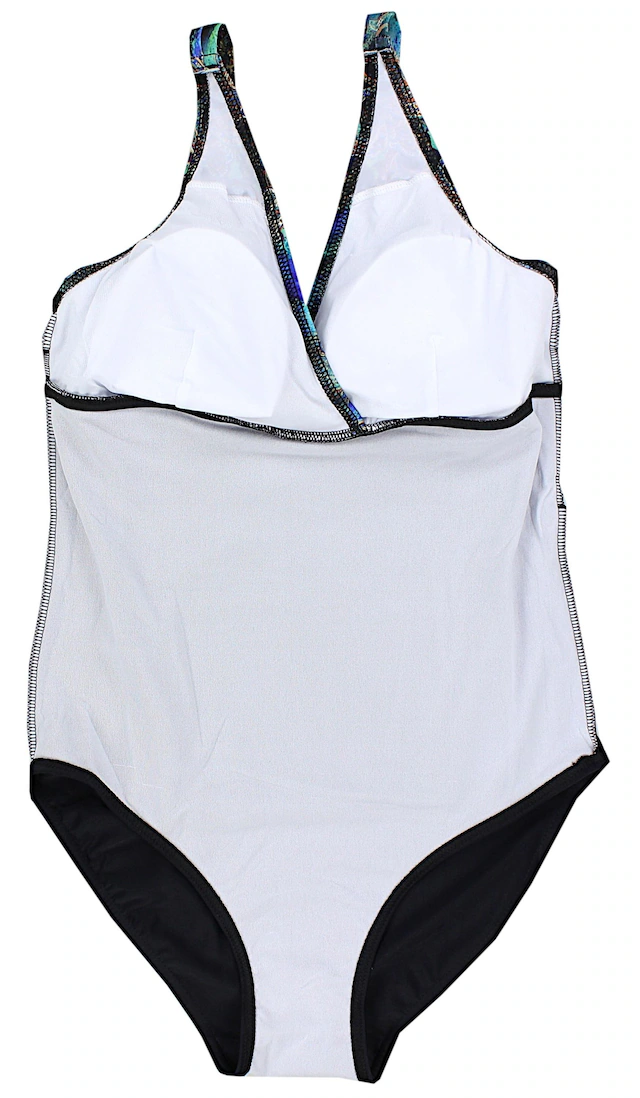 AQUARTI Badeanzug »Badeanzug Damen Badeanzug Bauchweg Sport Bademode Neckholder V-Ausschnitt«