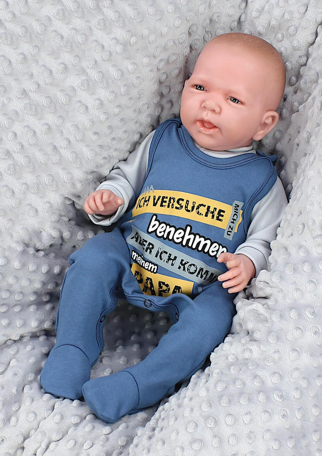 TupTam Strampler »Strampler Unisex Baby Strampler mit Spruch«