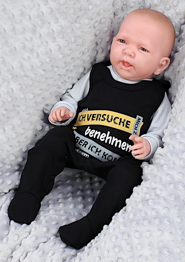 TupTam Strampler »Strampler Unisex Baby Strampler mit Spruch«