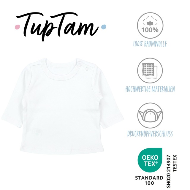TupTam Langarmshirt »Shirt Baby Jungen Langarmshirt 5er Set«