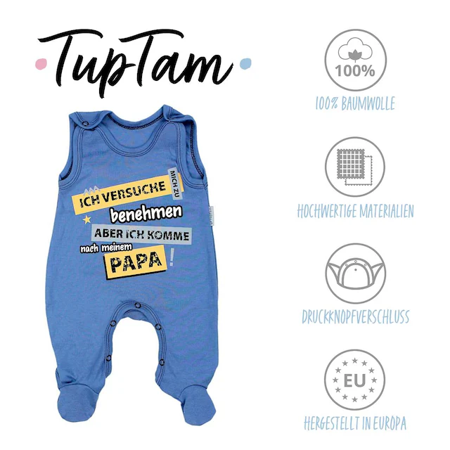 TupTam Strampler »Strampler Unisex Baby Strampler mit Spruch«