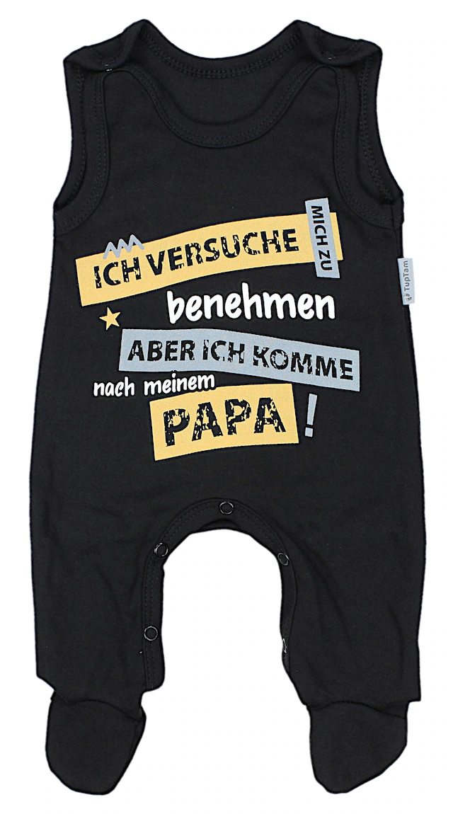 TupTam Strampler »Strampler Unisex Baby Strampler mit Spruch«