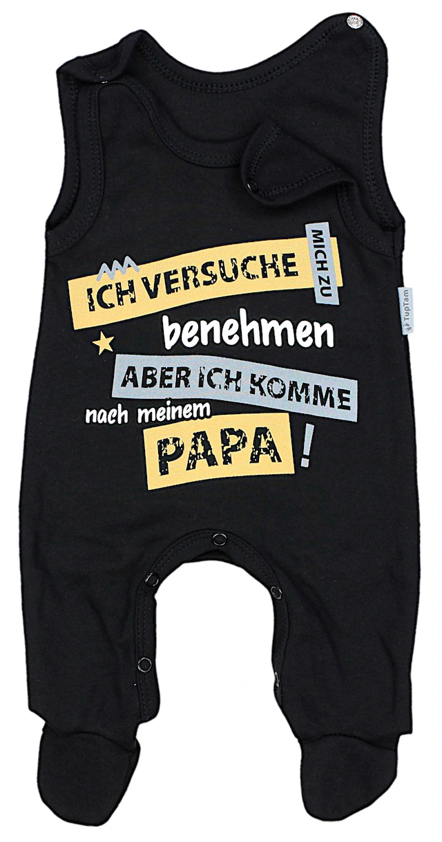 TupTam Strampler »Strampler Unisex Baby Strampler mit Spruch«