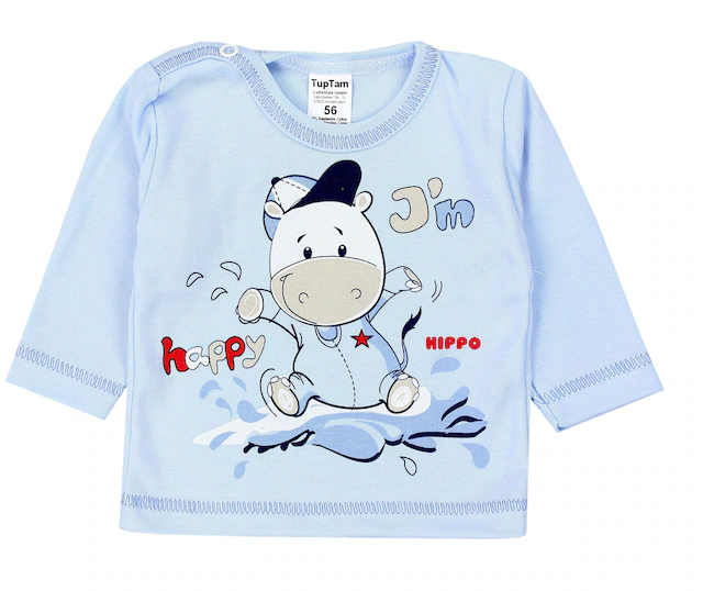 TupTam Langarmshirt »Shirt Unisex Baby Langarmshirt mit Spruch Aufdruck 3er Set«