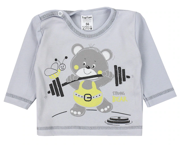 TupTam Langarmshirt »Shirt Unisex Baby Langarmshirt mit Spruch Aufdruck 3er Set«
