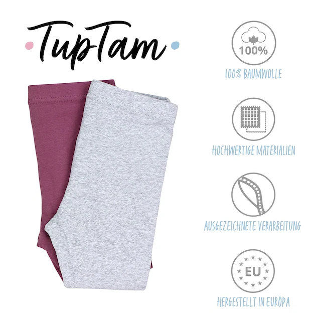 TupTam Leggings »Leggings Baby Mädchen Lange Leggings 2er Pack«