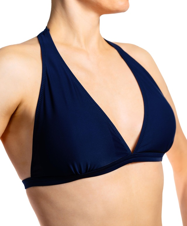 AQUARTI Triangel-Bikini-Top »Bikini Oberteil Damen Bikini Top Oberteil Triangel Neckholder Push Up Padded Zum Binden«