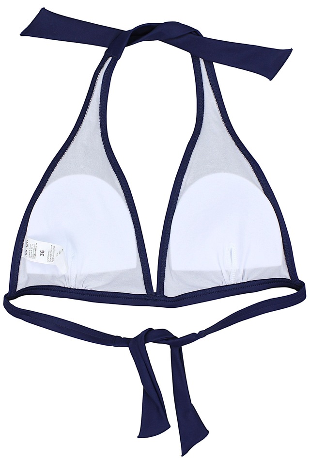 AQUARTI Triangel-Bikini-Top »Bikini Oberteil Damen Bikini Top Oberteil Triangel Neckholder Push Up Padded Zum Binden«