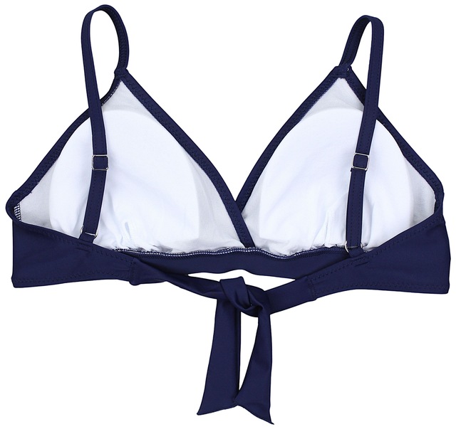 AQUARTI Triangel-Bikini-Top »Bikini Oberteil Damen Bikini Top Oberteil Triangel Neckholder Push Up Padded Zum Binden«