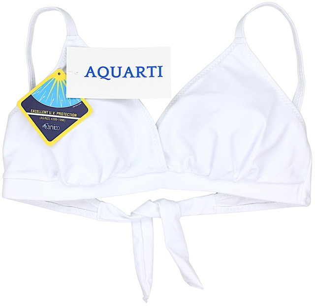 AQUARTI Triangel-Bikini-Top »Bikini Oberteil Damen Bikini Top Oberteil Triangel Neckholder Push Up Padded Zum Binden«