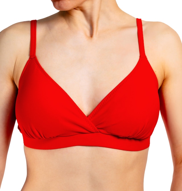 AQUARTI Triangel-Bikini-Top »Bikini Oberteil Damen Bikini Top Oberteil Triangel Neckholder Push Up Padded Zum Binden«
