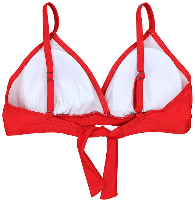 AQUARTI Triangel-Bikini-Top »Bikini Oberteil Damen Bikini Top Oberteil Triangel Neckholder Push Up Padded Zum Binden«