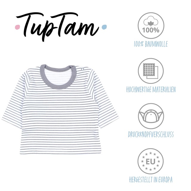TupTam Langarmshirt »Shirt Baby Jungen Langarmshirt 5er Set«