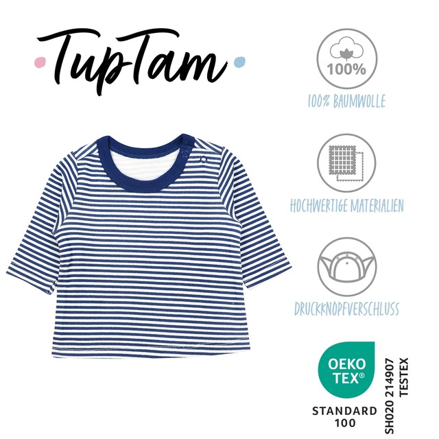 TupTam Langarmshirt »Shirt Baby Jungen Langarmshirt 5er Set«