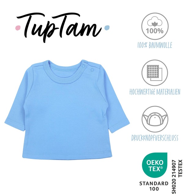 TupTam Langarmshirt »Shirt Baby Jungen Langarmshirt 5er Set«