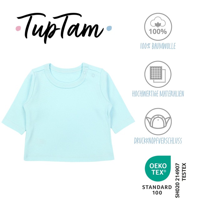 TupTam Langarmshirt »Shirt Baby Jungen Langarmshirt 5er Set«