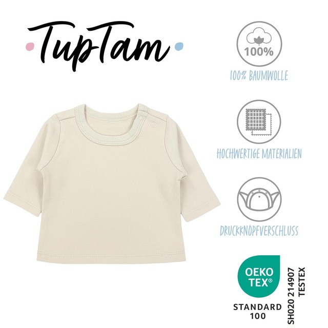 TupTam Langarmshirt »Shirt Baby Jungen Langarmshirt 5er Set«