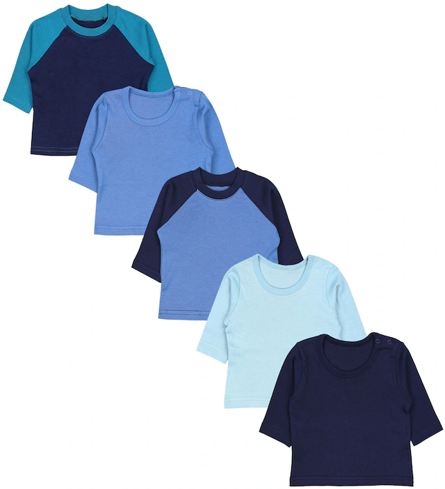 TupTam Langarmshirt »Shirt Baby Jungen Langarmshirt 5er Set«