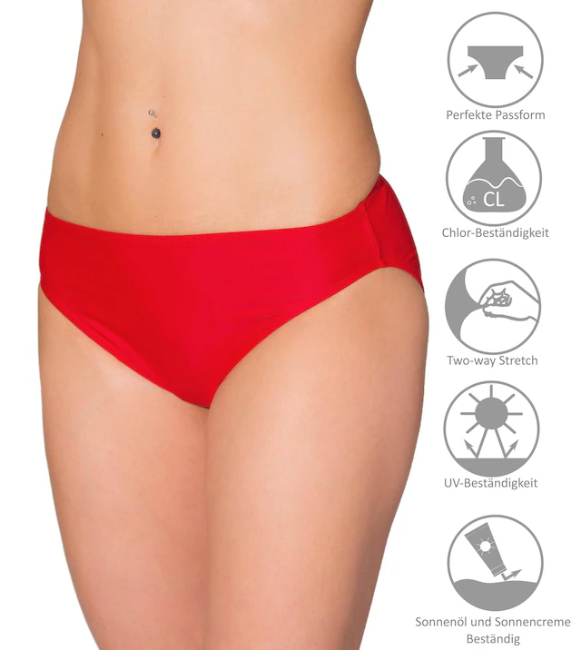 AQUARTI Bikini-Hose »Bikinihose Aquarti Damen Bikini Hose mit mittelhohem Bund«
