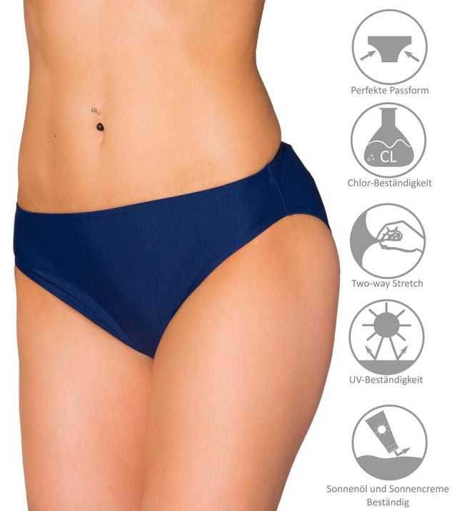 AQUARTI Bikini-Hose »Bikinihose Aquarti Damen Bikini Hose mit mittelhohem Bund«