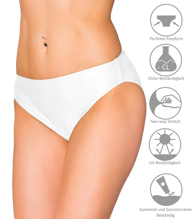 AQUARTI Bikini-Hose »Bikinihose Aquarti Damen Bikini Hose mit mittelhohem Bund«
