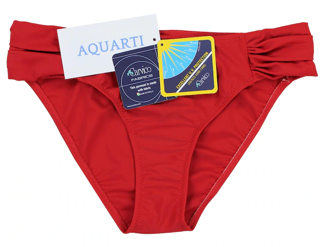 AQUARTI Bikini-Hose »Bikinihose Aquarti Damen Bikinihose mit seitlichen Raffungen«