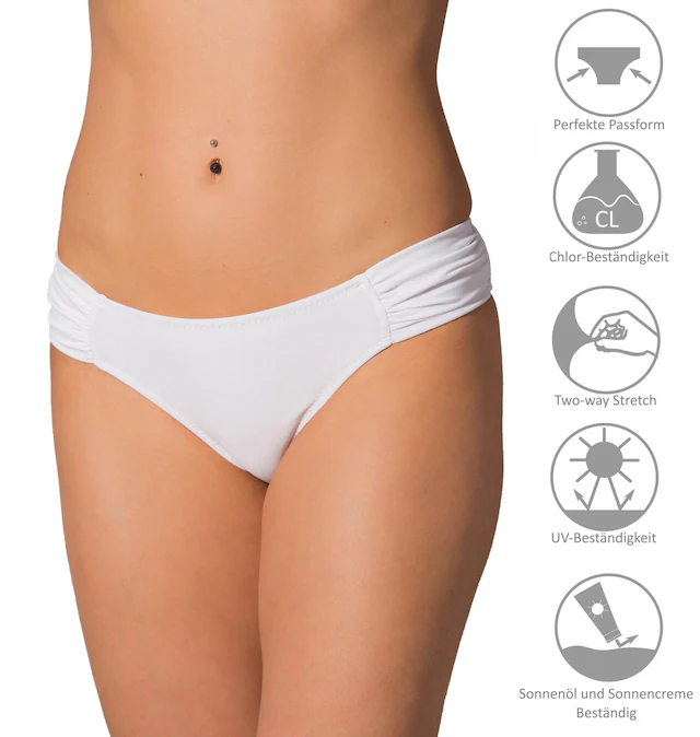 AQUARTI Bikini-Hose »Bikinihose Aquarti Damen Bikinihose mit seitlichen Raffungen«