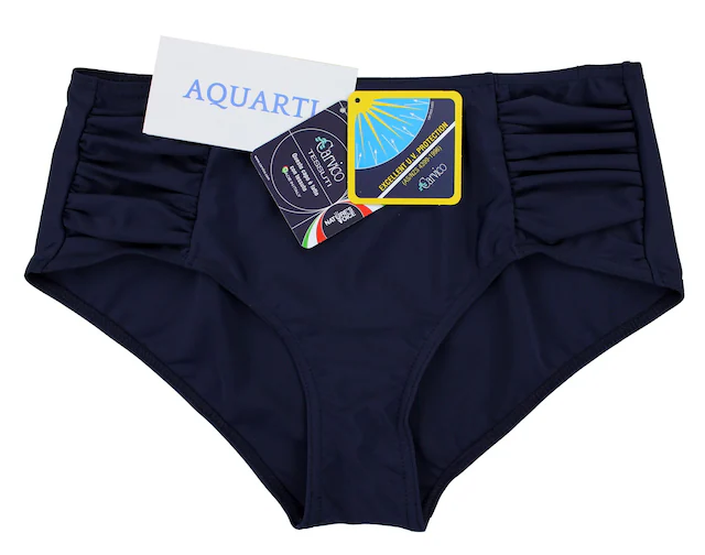AQUARTI Bikini-Hose »Bikinihose Aquarti Damen Bikinihose mit seitlichen Raffungen«