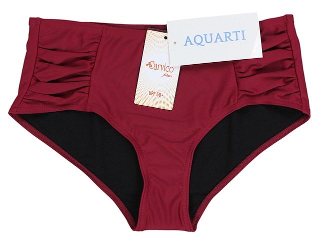AQUARTI Bikini-Hose »Bikinihose Aquarti Damen Bikinihose mit seitlichen Raffungen«