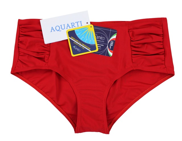AQUARTI Bikini-Hose »Bikinihose Aquarti Damen Bikinihose mit seitlichen Raffungen«