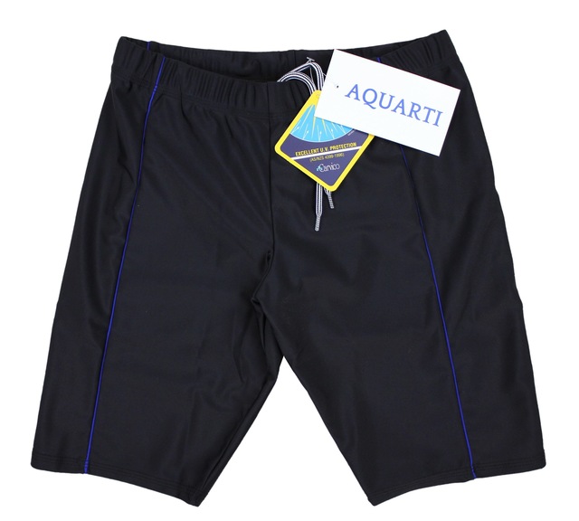 AQUARTI Badehose »Badehose Aquarti Herren Lange Badehose mit Kontrast-Paspel Jammer«