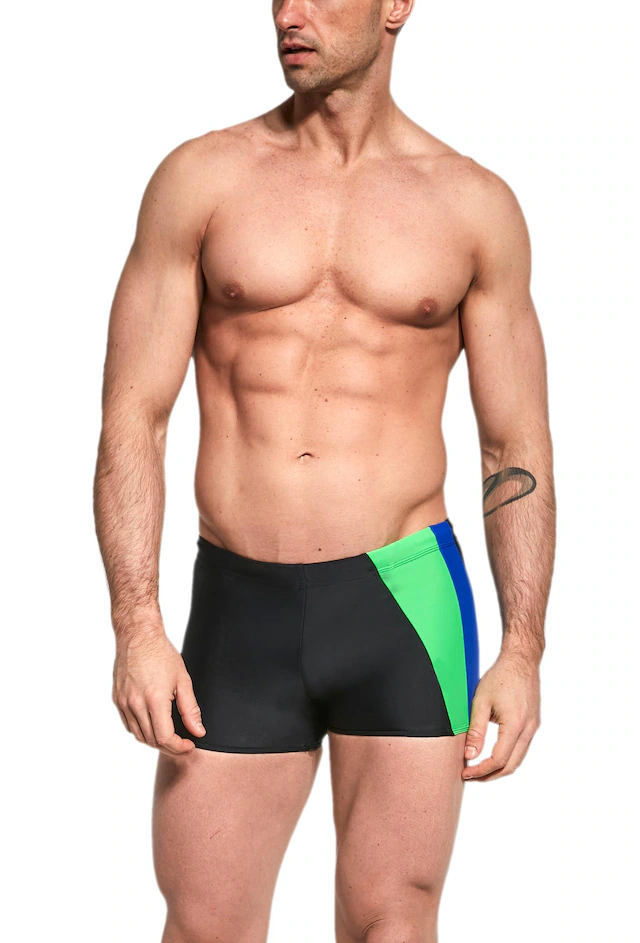 AQUARTI Badehose »Badehose Herren Badehose Kurz mit Seitlichem Streifen«