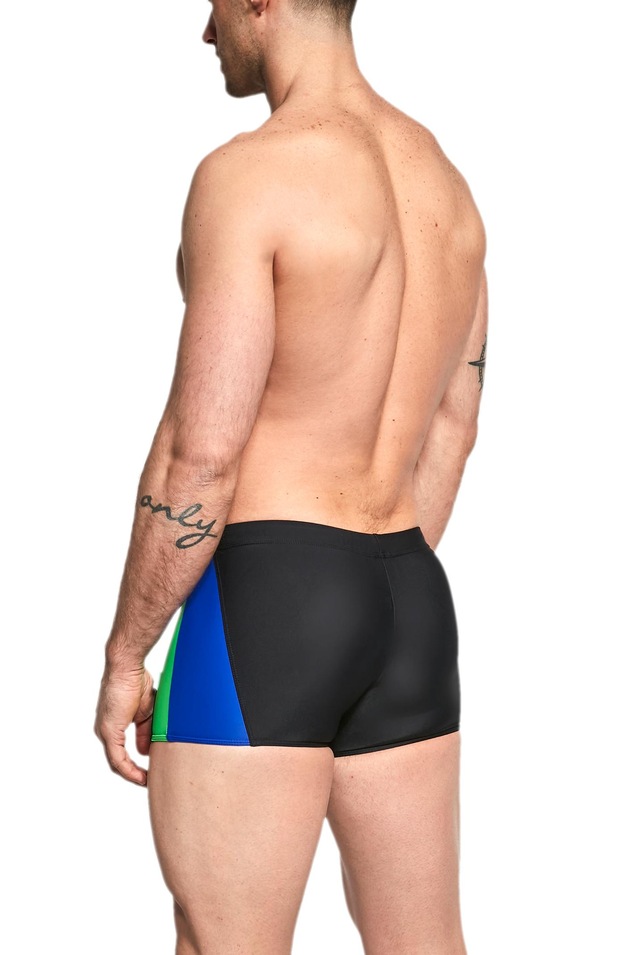 AQUARTI Badehose »Badehose Herren Badehose Kurz mit Seitlichem Streifen«