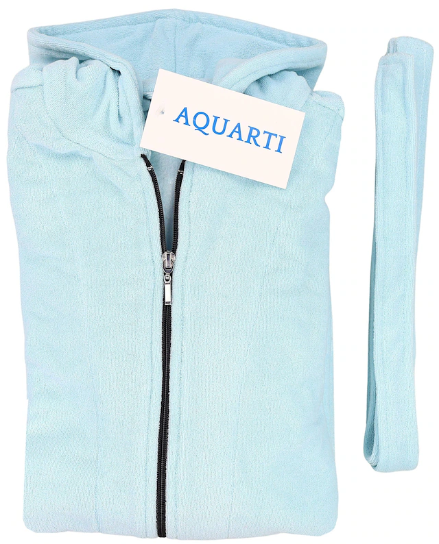 AQUARTI Damenbademantel »Bademantel Aquarti Damen Bademantel mit Reißverschluss Lang«