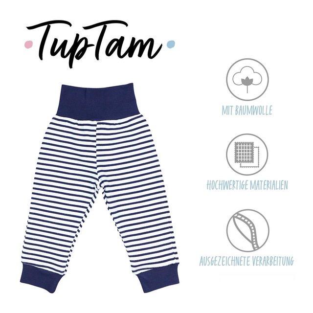TupTam Pumphose »Pumphose Baby Jungen Lange Pumphose 3er Pack«