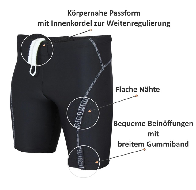 AQUARTI Badehose »Badehose Aquarti Herren Badehose Knielang Schwimmhose Jammer«