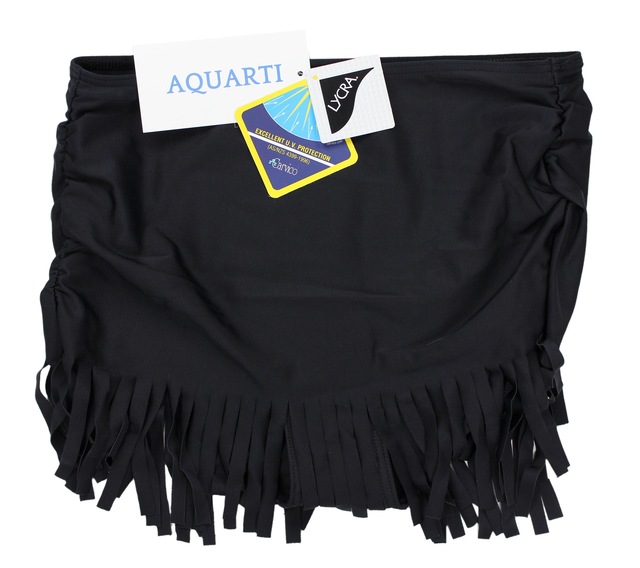 AQUARTI Bikini-Hose »Bikinihose Aquarti Damen Bikinihose mit Rock Seitliche Raffung«