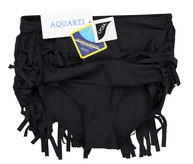 AQUARTI Bikini-Hose »Bikinihose Aquarti Damen Bikinihose mit Rock Seitliche Raffung«